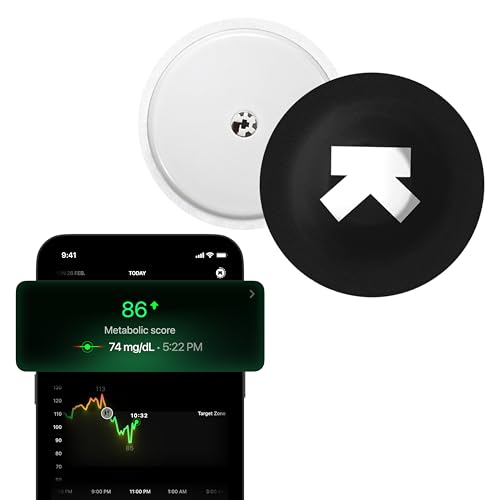 Ultrahuman M1 | Aplicación Monitoraggio inteligente della glicemia tramite | Optimiza tu dieta | Monitoreo continuo de la glicemia, sensores avanzados Freestyle Libre CGM (1 sensor)