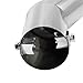 Bielpord Car Stainless Steel Exhaust Tips Fit 1.5 to 2 Inch Car Exhaust Pipe Modification Tail Throat Tail Pipe Steel Exhaust Tips Tailpipe Silver