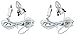 Set of 2 Darice 6402 Accessory Cord with 1 Lights, 6-Feet, White