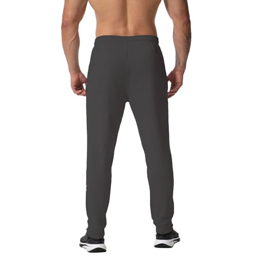 GYMELITE Men's Gym Sweatpants Workout Joggers Active Athletic Jogger Pants with Zipper Pockets Casual Running Track Pants3
