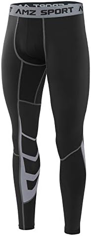 AMZSPORT Herren Kompressionshose Schnelltrocknende Laufhose Sporthose Trainingshose -Neue Generation