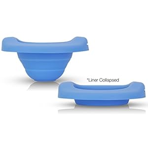 Kalencom Potette Plus Collapsible Reusable Liner For Home Use With The 2-in-1 Potette Plus Potty (sold separately) (Blue…