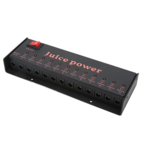 Fonte de Alimentação de Pedal Multicanal DC 100‑240 V Saída 9 V 12 V 18 V Fonte de Alimentação de Pe