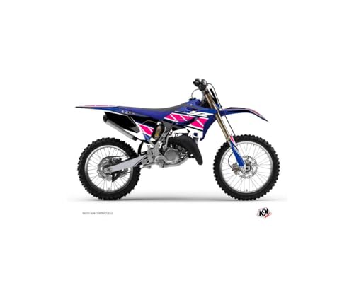 Kit Deco Moto Cross Replica Yamaha 125 YZ Rose, autocollants complets de carrosserie