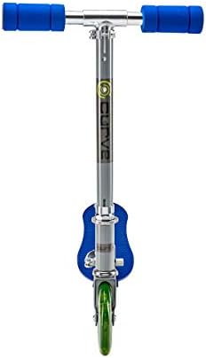 Miniatura 5 de Curve ACTSCOT-488CV-BLU - Patinete infantil con ruedas y cubierta de plástico, diseño plegable y fácil de transportar, ultraligero, diseño plegable
