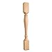 35.5 in. Decorative Turned Wood Post (Alder)