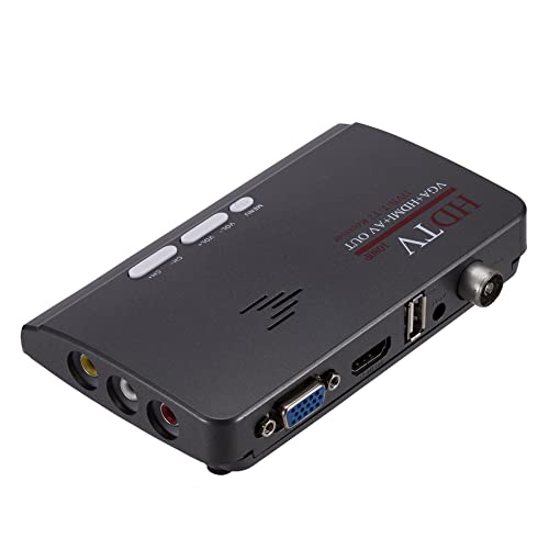 LIZHOUMIL DVB-T/DVB-T2 TV Tuner Receiver DVB T/T2 TV Box VGA AV CVBS 1080P HDMI Digital HD Satellite Receiver with Remote Control US Plug