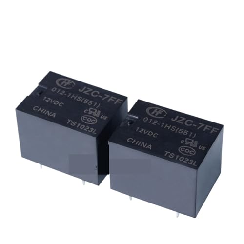 Relais électromagnétique HF7FF évitez les pannes de circuit 12VDC JZC-7FF-012-1HS x10