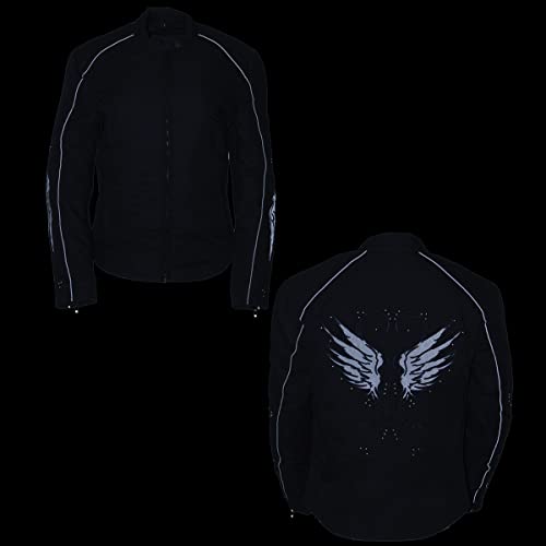 Image of Milwaukee Leather Women's Textile Classic Crossover Motorcycle Riders Jacket - All Year Wear