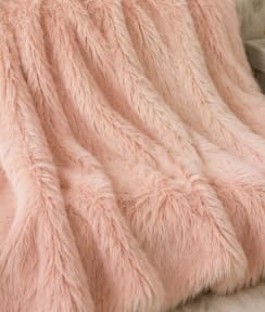 Image of Prokart Soft Faux Fur Fabric Cloth - 60 Inch Wide Pana | Fur Fabric Decorative Cloth for Crafting Soft Toys, Fancy Dress, Baby Photoshoot, Wedding Mandap & Party Decor (Peach, 5 Mtr)