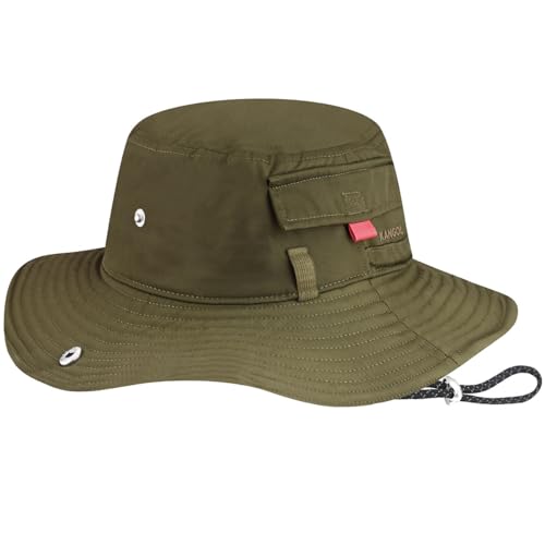 Bob imperméable Kangol Carry Fisherman olive en tissu technique résistant