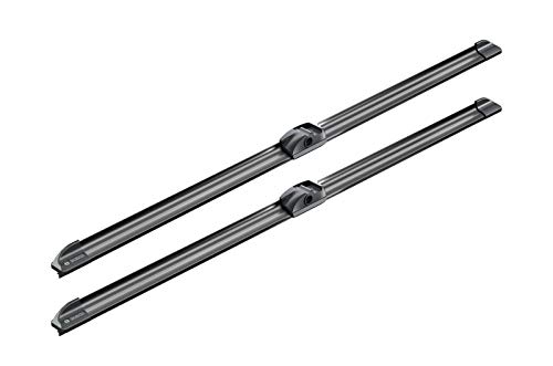 Image of BOSCH 3397009053 AeroTwin Wiper Blades - Set of 2 (24 inch& 24 inch) Side Lock 19mm | Driver and Passenger Side Original Equipment Replacement Blades