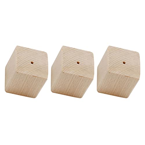 Jojofuny 1551354XE4N 3Pcs Baking Flower Display Base Wooden Flower Nail Decorating Nails Holder Display Stand Baking Tools Accessories Supplies cover