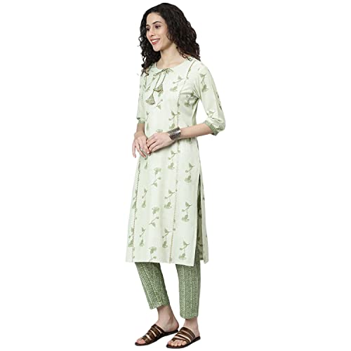 Image of NAINVISH Cotton Blend Kurti Kurta Pant for Womens | Kurtas Pant for Women | Womens Kurta Kurti Set | Best Kurtas Set for Women
