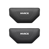 ハイエース 車用 膝パッド ニーパッド 足 肘 クッション HIACE ハイエース 200系 カスタムパーツ おしゃれ 車のセンターコンソールに貼り付ける 抗疲労 休憩 レザー製+メモリーコットンコア 車 ガジェット 車載便利グッズ 内装パーツ カー用品 2個 (ブラック)