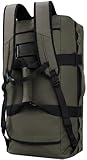 Haimont Water Resistant Backpack Duffle Heavy Duty Convertible Duffle Bag with Backpack Straps for Gym, Sports, Travel, Army Green, 60L