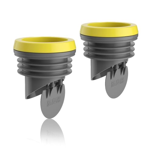 Iyalezirk 2 anillos de cera para bridas de inodoro con válvula antirretorno – anillo de taza de cera gruesa para conductos de escape de 8,1 a 10,2 cm