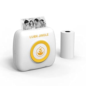 Etlephe Mini Fotodrucker Thermodrucker Weiß/Gelb