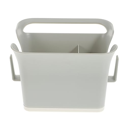 PRETYZOOM 1 Pieza Caja de Almacenamiento de Drenaje portaesponjas Sponge Holder escurridor Cubiertos Soap Holder Soporte de Esponja de Cocina Organizador del Fregadero Abdominales Grey
