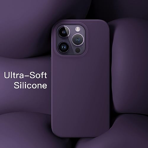 Image of ExpressB for iPhone 15 Pro Max Case Cover Matte Finish | Slim Fit Silicone Soft Matte Back Case for iPhone 15 Pro Max - Purple