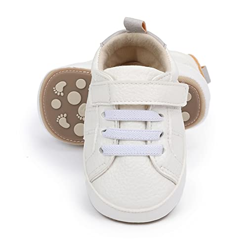 Image of RVROVIC Baby Boys Girls Anti-Slip Sneakers Soft Ankle Boots Toddler First Walkers Newborn Crib Shoes