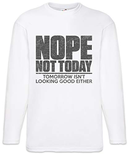 T-Shirt à Manches Longues Urban Backwoods Nope Not Today en coton noir