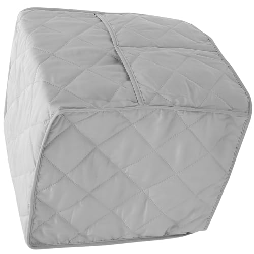 Garneck コーヒーメーカー保護カバー 防滴防塵 家用家電カバー 多機能収納ポケット付き 洗濯機対応 グレー