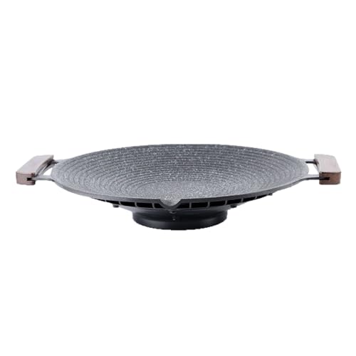 Palaufr Sartén parrilla para estufa – Sartenes de camping para cocinar con asas | Plancha para barbacoa para a la parrilla, guisar, cocinar, interior, cocina, viajes, camping
