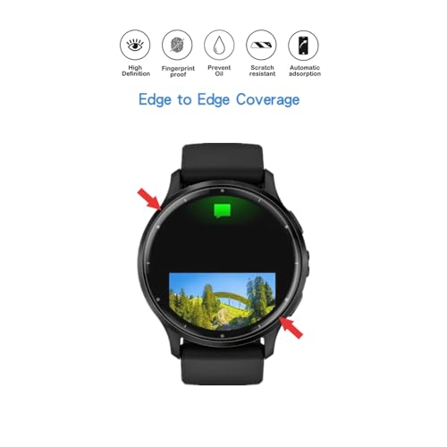 MIHENCE Protector de pantalla compatible con Garmin Venu 3 láminas, TPU de alta calidad Ultra HD, protector de pantalla compatible con reloj inteligente Venu 3 [3 unidades] - imagen 4