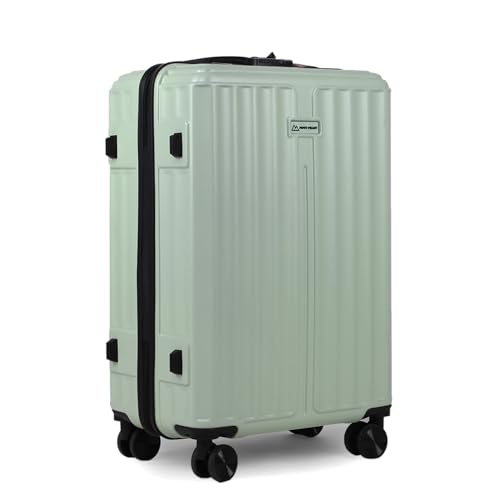 Image of Move-Meant Large Polycarbonate Hard Shell ROAMIFY Check-in Suitcase 75 Cm 8 Wheels Number Lock Poly Carbonat HPS Green for Men & Women | 360 Degree Wheeling System Luggage | Trolley Bags for Travel