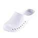 Price comparison product image HULKY Men's Women's Garden Clogs Summer Walking Slippers Sandals Quick Drying Mesh Beach Indoor Outdoor Shoes(White,6)