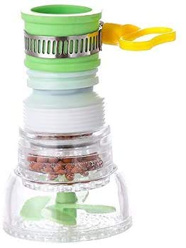 AKRIZA Plastic 360 Degree Adjustable Rotating Water Saving Nozzle Shower Head Faucet