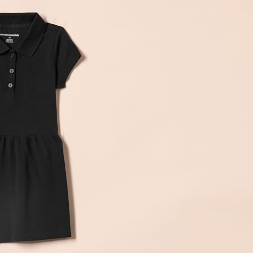 Amazon Essentials Girls and Toddlers' Short-Sleeve Pique Polo Dress, Multipacks2