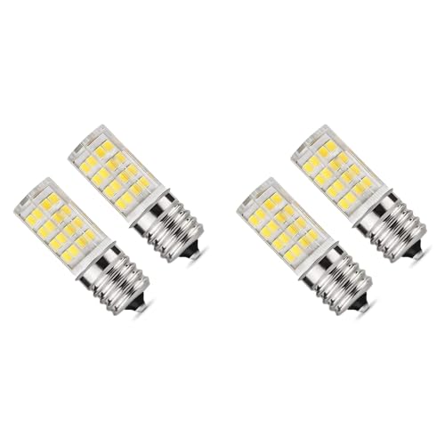 ISTOVO 4 Pack 4W Dimmable LED E17 Microwave Oven Bulb, Daylight 6000K 40W Equivalent Light,Ceramic E17 LED Bulb