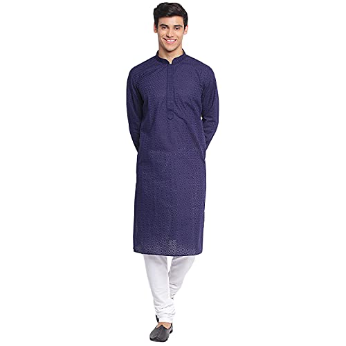 Image of Sanwara Men's Cotton Relaxed Kurta