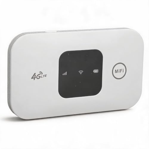Image of 4G Mobile Hotspot, H5577 Portable Unlocked Mobile Hotspot,Download 150Mbps, Upload 50Mbps,Up to 10 Users, Router with 2100mAh Rechargeable Battery,for Phone Laptop Desktop