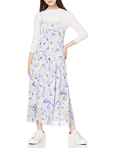 [ジルスチュアート] カジュアルドレス ハンドドローフラワーキャミワンピース レディース ブルー 0