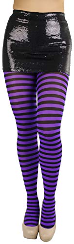 Image of ToBeInStyle Women's Nylon Horizontal Striped Tights