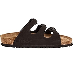Amazon.com: Birkenstock Florida Soft Footbed - Leather Black