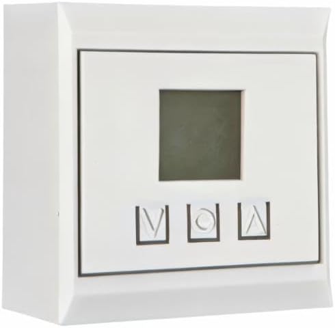 Side perspective view of the Chamberlain T1EML-05 Basic Timer, showing its depth and flush-mount design.