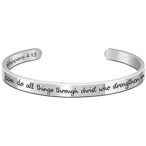 BTYSUN Christian Gifts for Women Religious Bracelets Bible Verse Mantra Jewelry