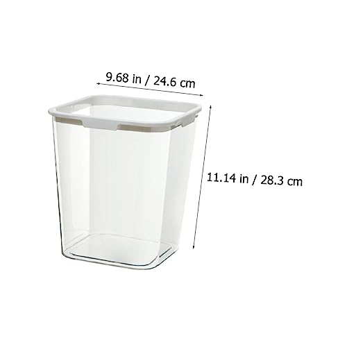 Caneca cuadrada transparente para oficina PET miniatura 4