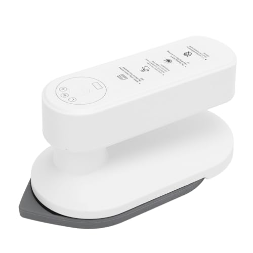 Mini Ironing Machine, Dry Wet Handheld Rechargeable Iron, 30s Fast Heating, 3 Temperature Modes, Portable Heat Press Machine with Base, for Home, Dormitory, Travel