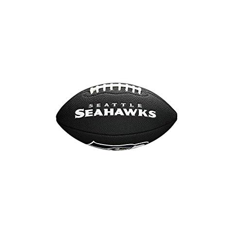 Wilson Unisex-Youth MINI NFL TEAM SOFT TOUCH FB BL SE American Football, BLACK Cover