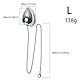 Qhysin 50cm Extra lang Kette Metall Analkugeln Analkette Analperlen Analplug Anus Dilator Prostata Massager Groß Ei Buttplug Vagina Masturbation Anal Ball Dildo Sexspielzeug für Männer Frauen（40mm L）
