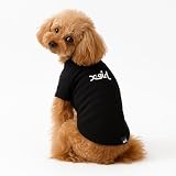 X-girl エックスガール ドッグシャツ | 犬の服 犬服 犬の服 犬服 Tシャツ タンクトップ 袖なし 推し活 推しカラー ペットウェア 春 夏 春夏 男の子 女の子 小型犬 (ブラック, M)