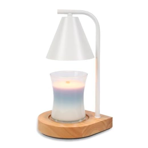 SOKCVSEA Candle Warmer Lamp - Candle Warmer with Timer, Birthday Gifts for Women Mom Gifts, House Warming Gifts New Home Decor, Wax Melt with 2 Bulb White 02