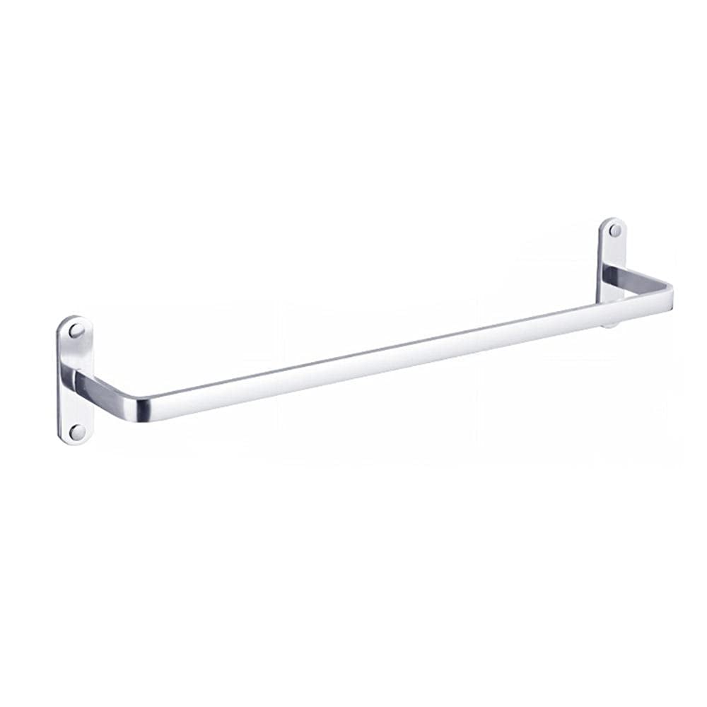 Towel Rack No Drilling Shelf Adhesive Holder Wall Mounted Space Aluminum Rust-Proof For Bathroom(Adhesive not included)(40cm)