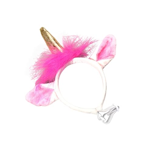 HOUDERCO Pet Unicorn Headband for Dogs and Cats Adorable Hair Hoop for Festivals Parties and Daily Wear Comfortable and Chic Accessory for Pets for Photo Shoots