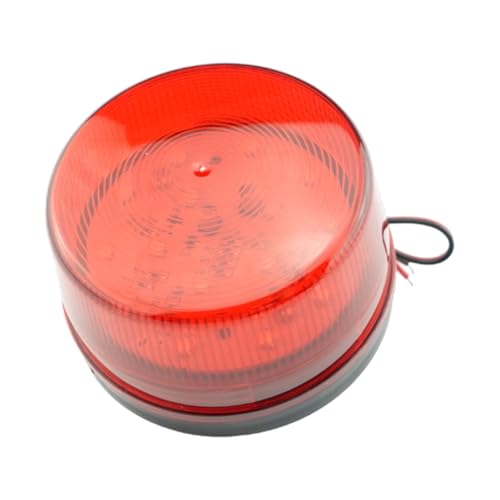 Lampe de signalisation LED 24 V de marque Schartec pour porte de garage et motorisation de portail – Feu de signalisation – Feu clignotant – témoin...